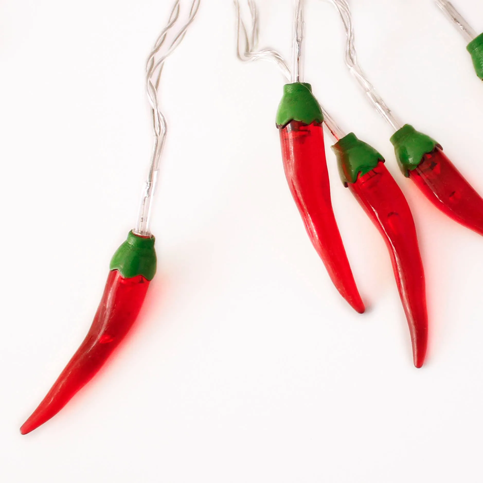 10 LED Battery Operated String Lights with Chili Pepper - Warm White