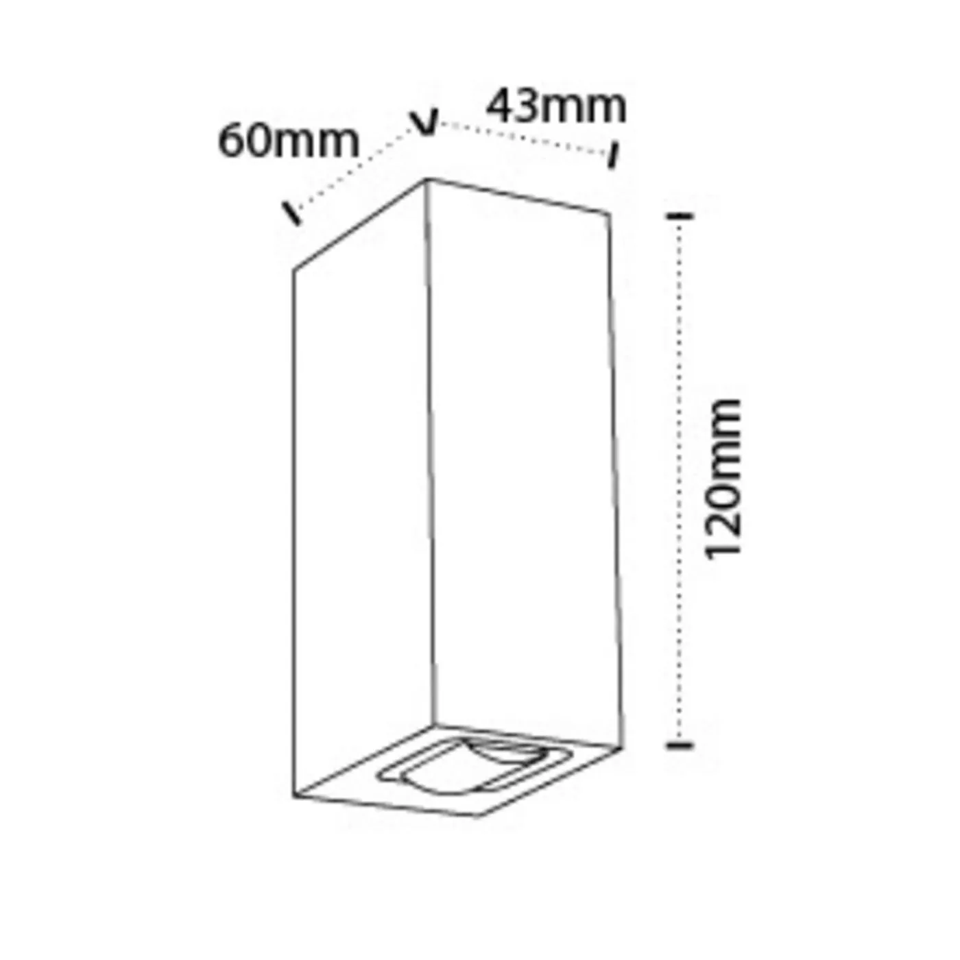 104002-SQL-1x5w Narrow Beam Outdoor wall Lights 5w