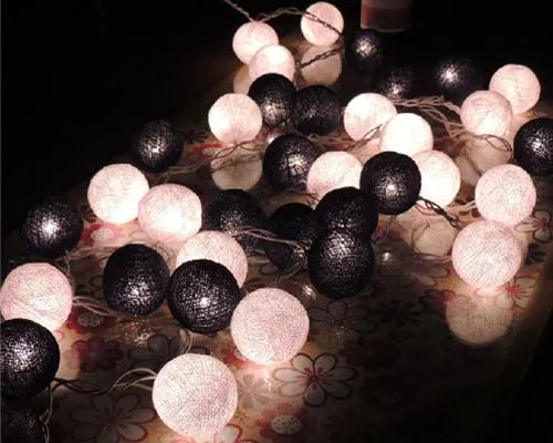 20 Cotton Balls LED String Light for Christmas Party Decoration