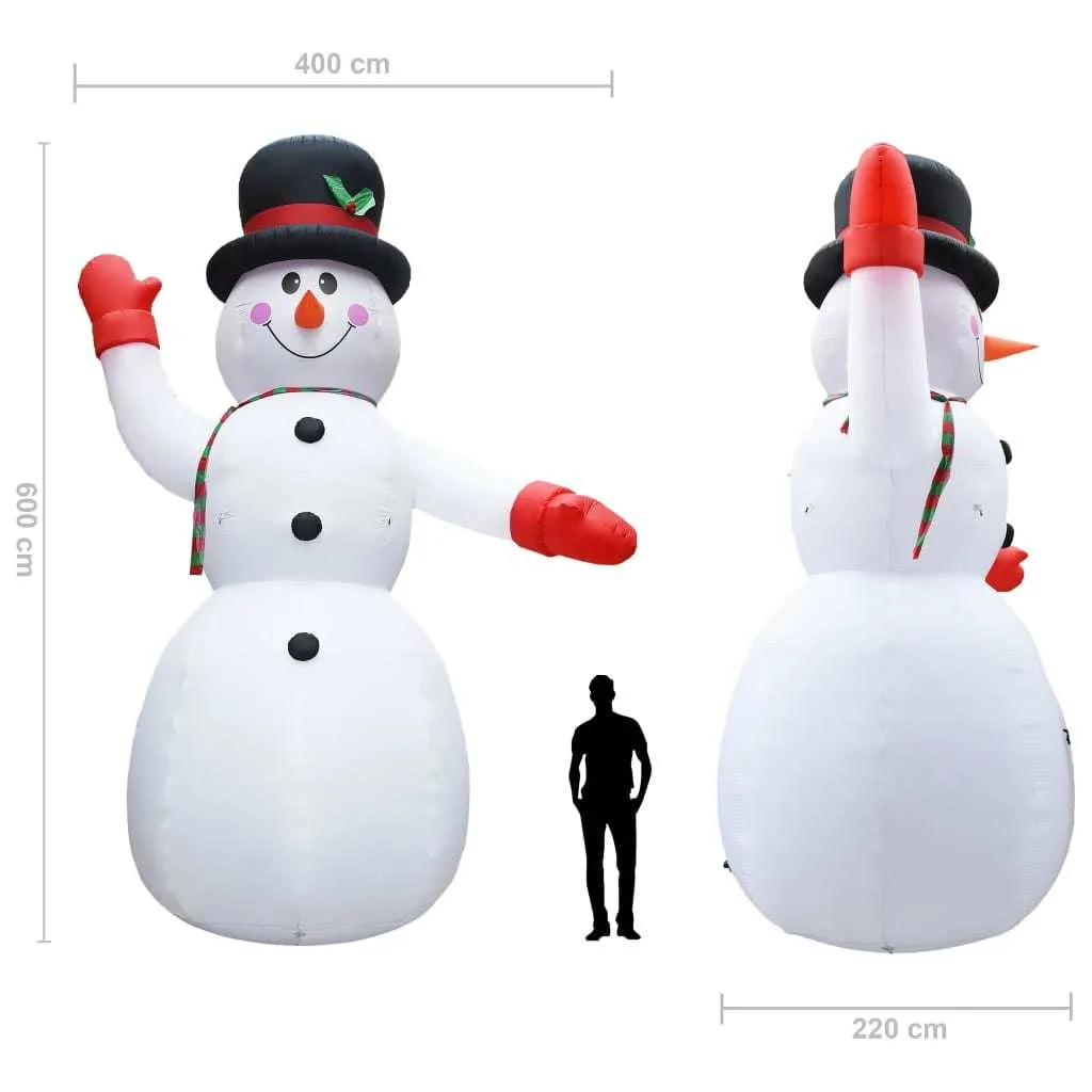 20 Foot Christmas Inflatable Snowman with LED XXL