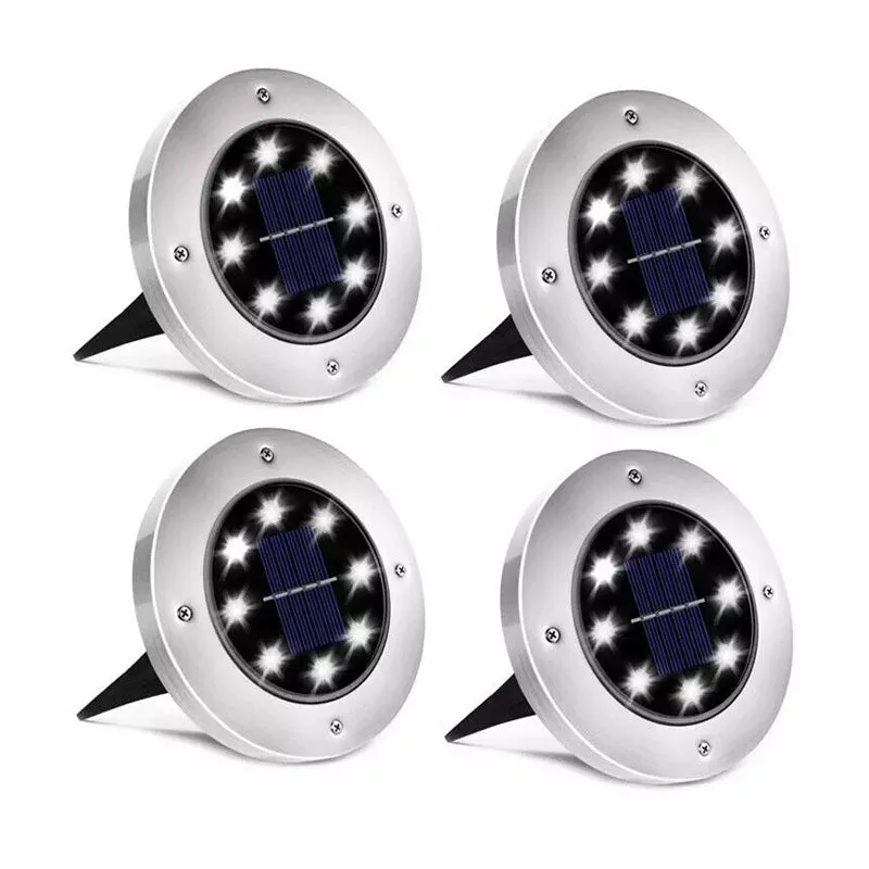 4 Pcs Solar Powered LED Light for Outdoor Garden