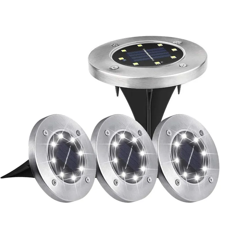 4 Pcs Solar Powered LED Light for Outdoor Garden