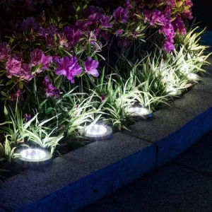 4 Pcs Solar Powered LED Light for Outdoor Garden