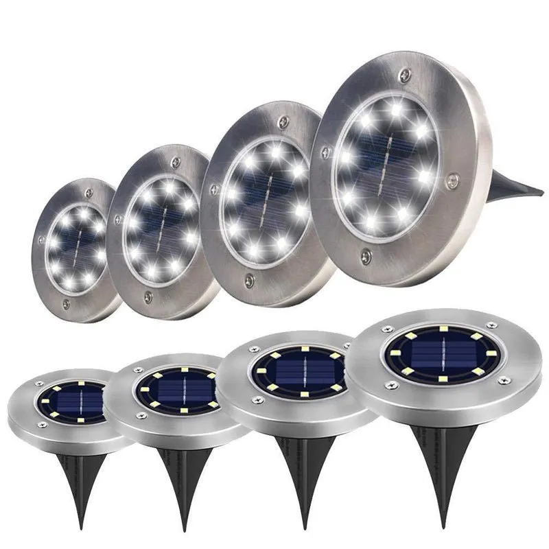 4 Pcs Solar Powered LED Light for Outdoor Garden