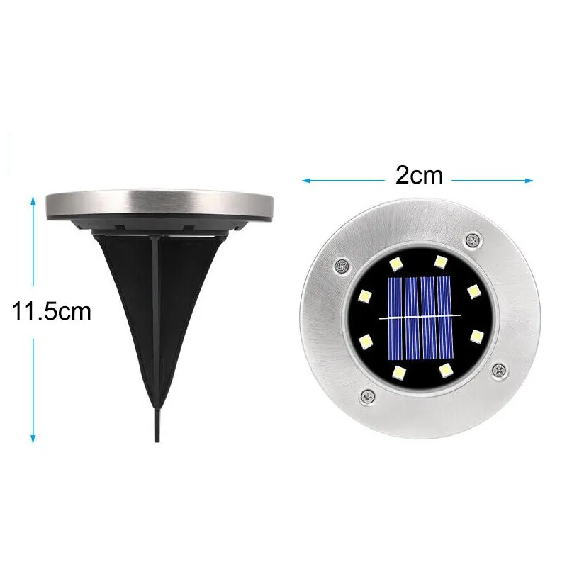 4 Pcs Solar Powered LED Light for Outdoor Garden