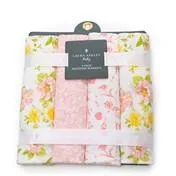 4 PK Rolled Blankets - Daisy Rose