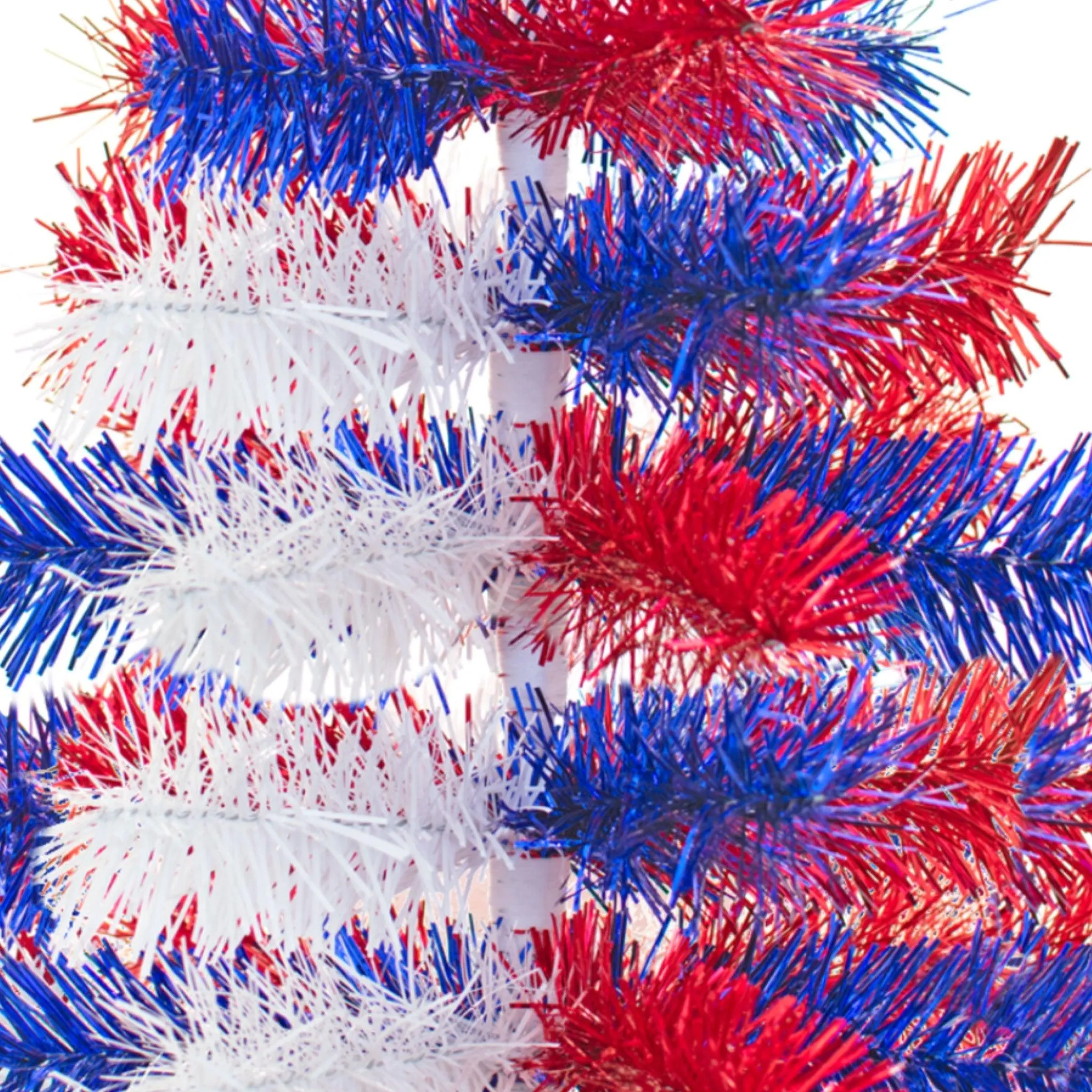 4th Of July Mixed Tinsel Trees