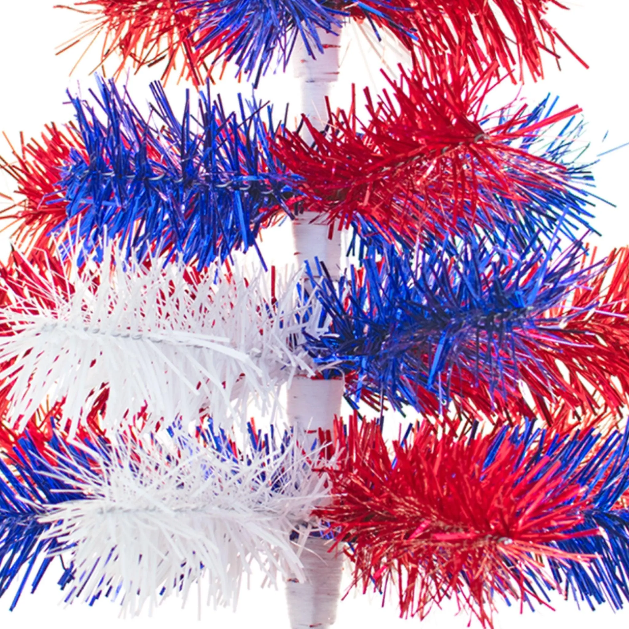 4th Of July Mixed Tinsel Trees