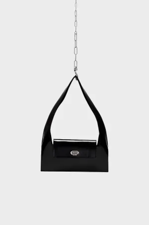 Audette - Baguette Black Boxcalf Bag