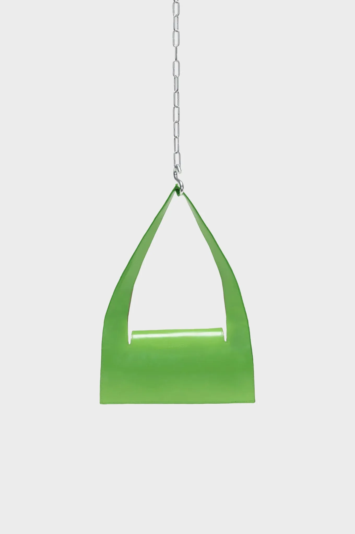 Audette - Baguette Flashy Green Boxcalf Bag