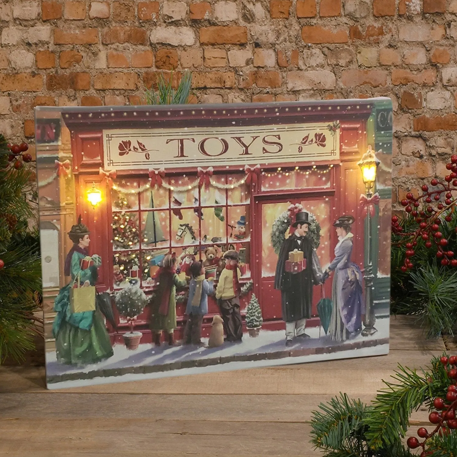 Battery-Operated Lighted Wall Art - Victorian Holiday Shop