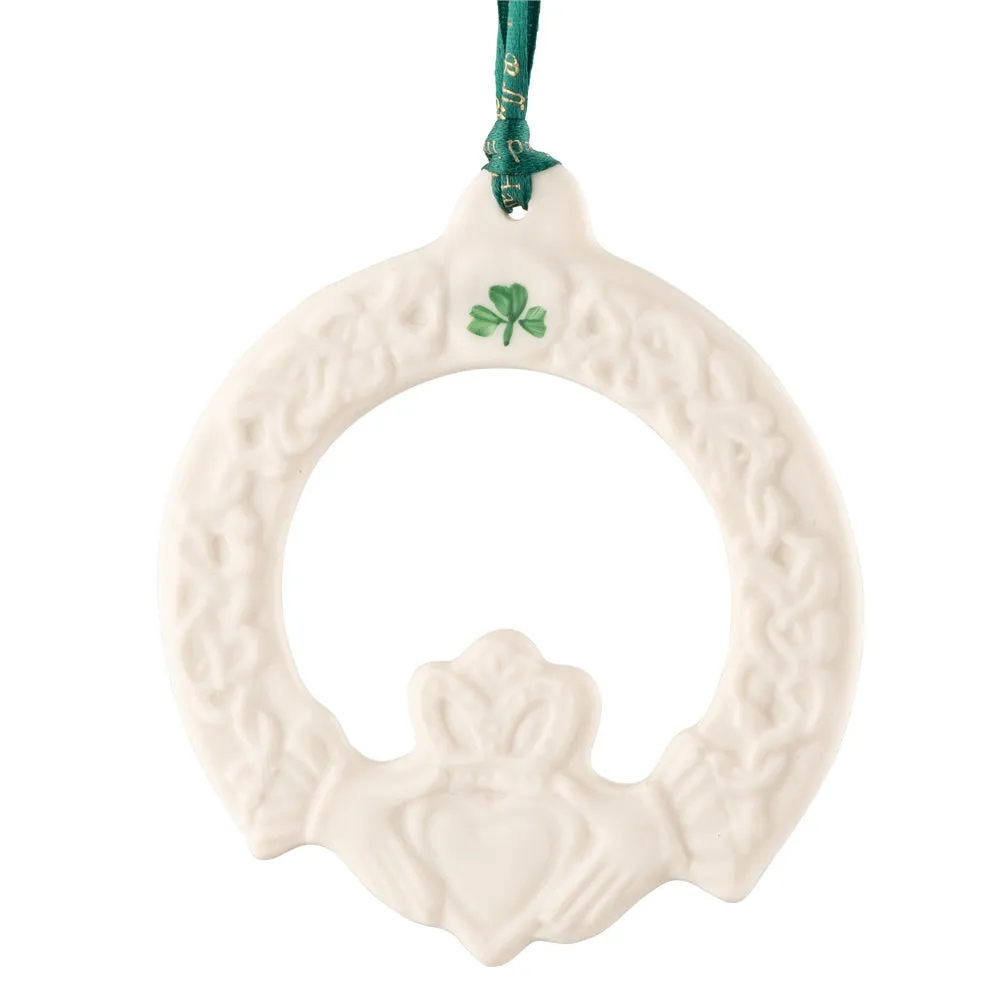 Belleek Classic Claddagh Friendship Ornament