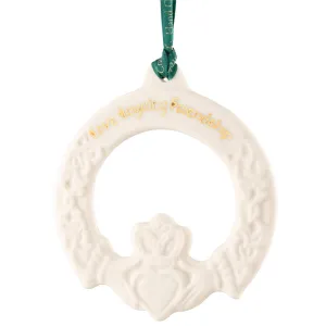 Belleek Classic Claddagh Friendship Ornament