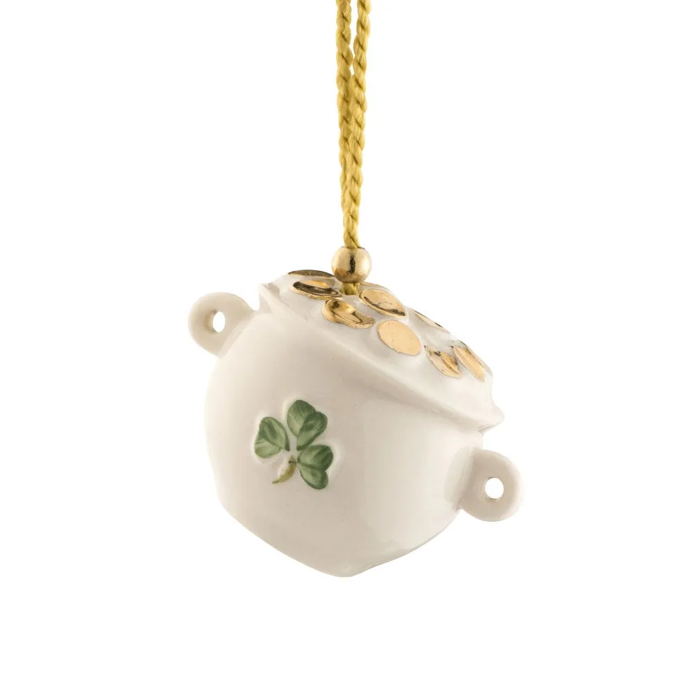 Belleek Classic Pot Of Gold Ornament