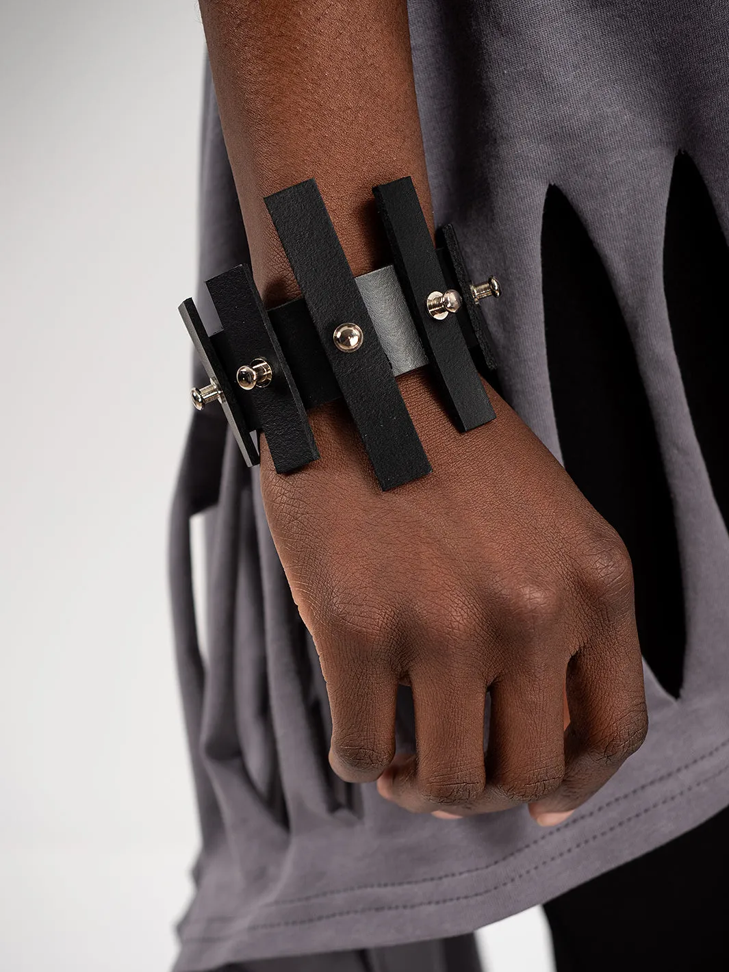 Black Studded Bracelet