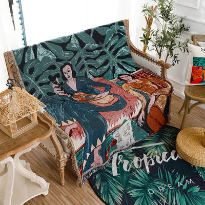 Bohemian Printed Throw Blankets