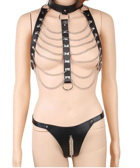 Chest Harness with Chains