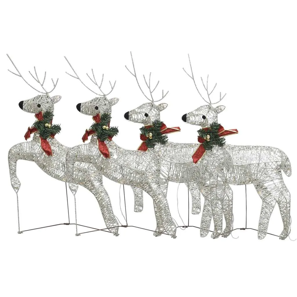 Christmas Reindeers 4 pcs Gold 80 LEDs