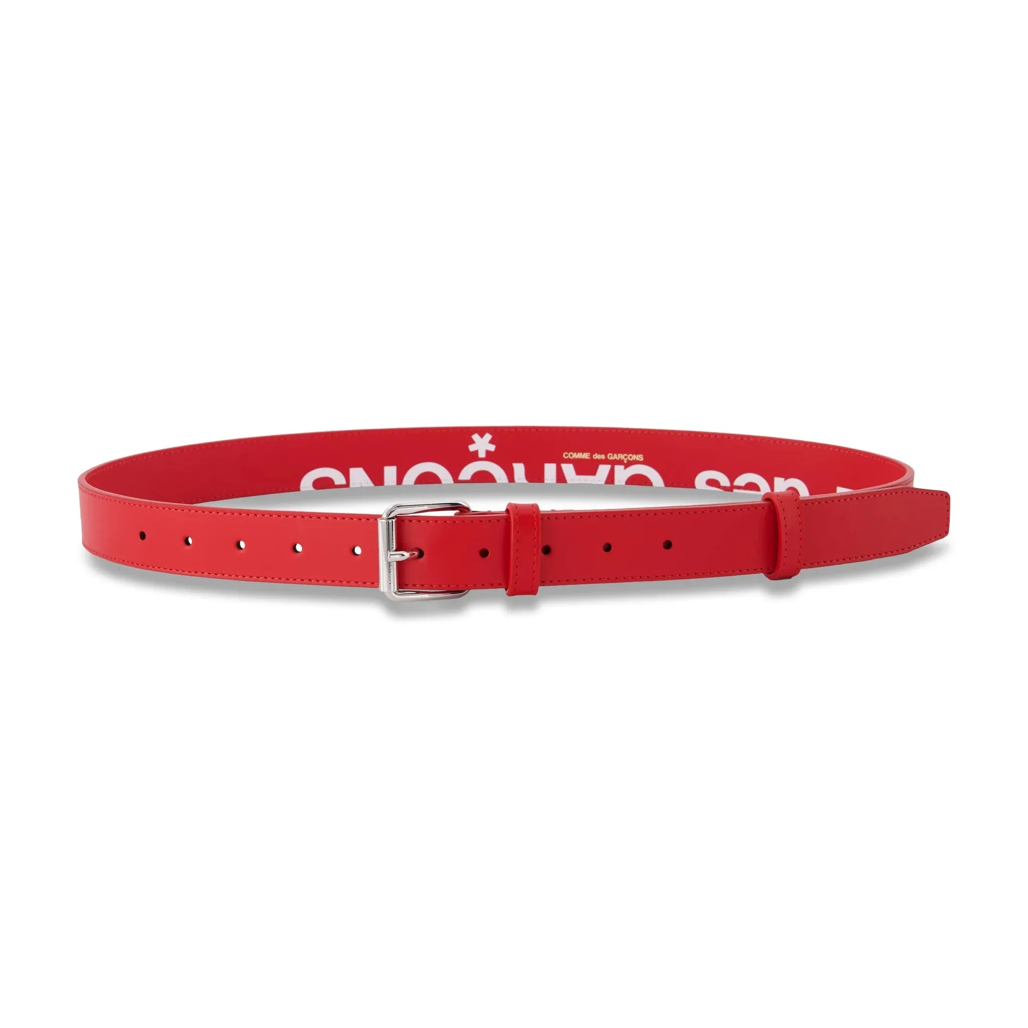 COMME DES GARÇONS RED LOGO BELT