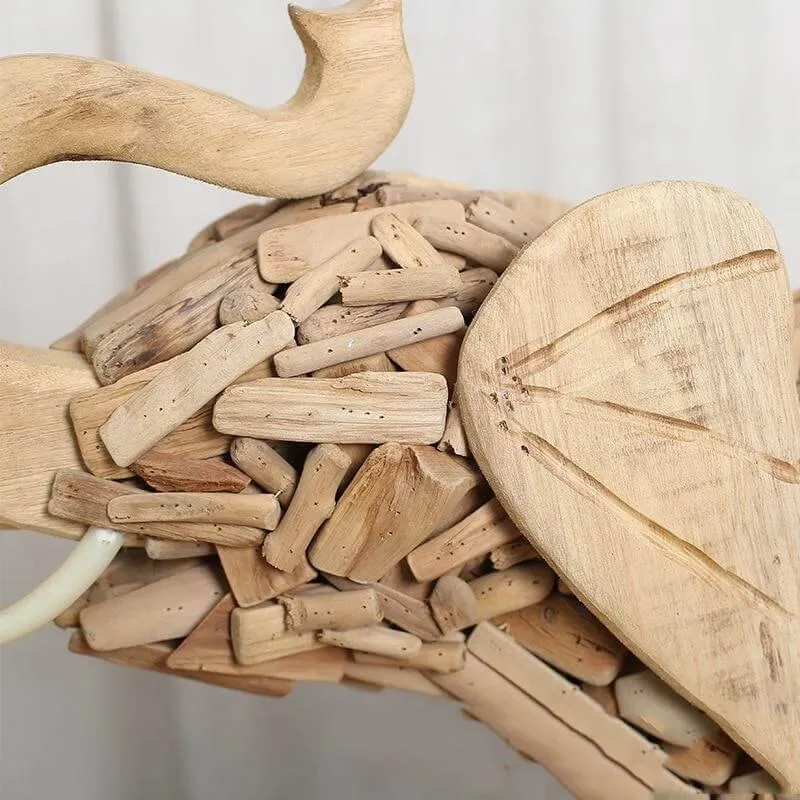 Creative Handmade Asian Style Wooden Elephant