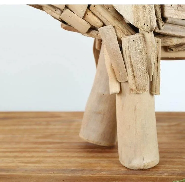 Creative Handmade Asian Style Wooden Elephant