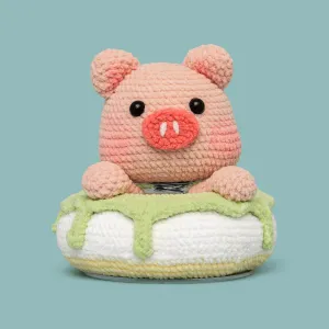 Cute Donut Pig Crochet Kit