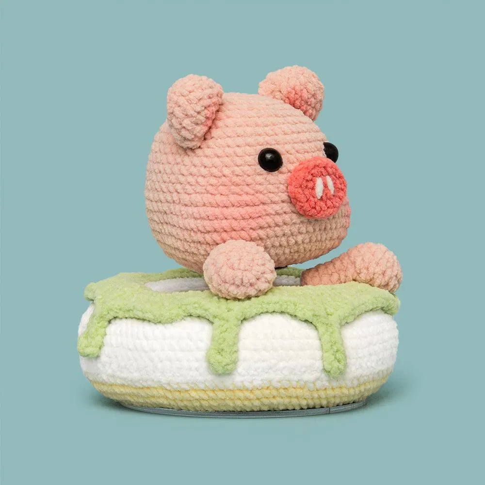 Cute Donut Pig Crochet Kit