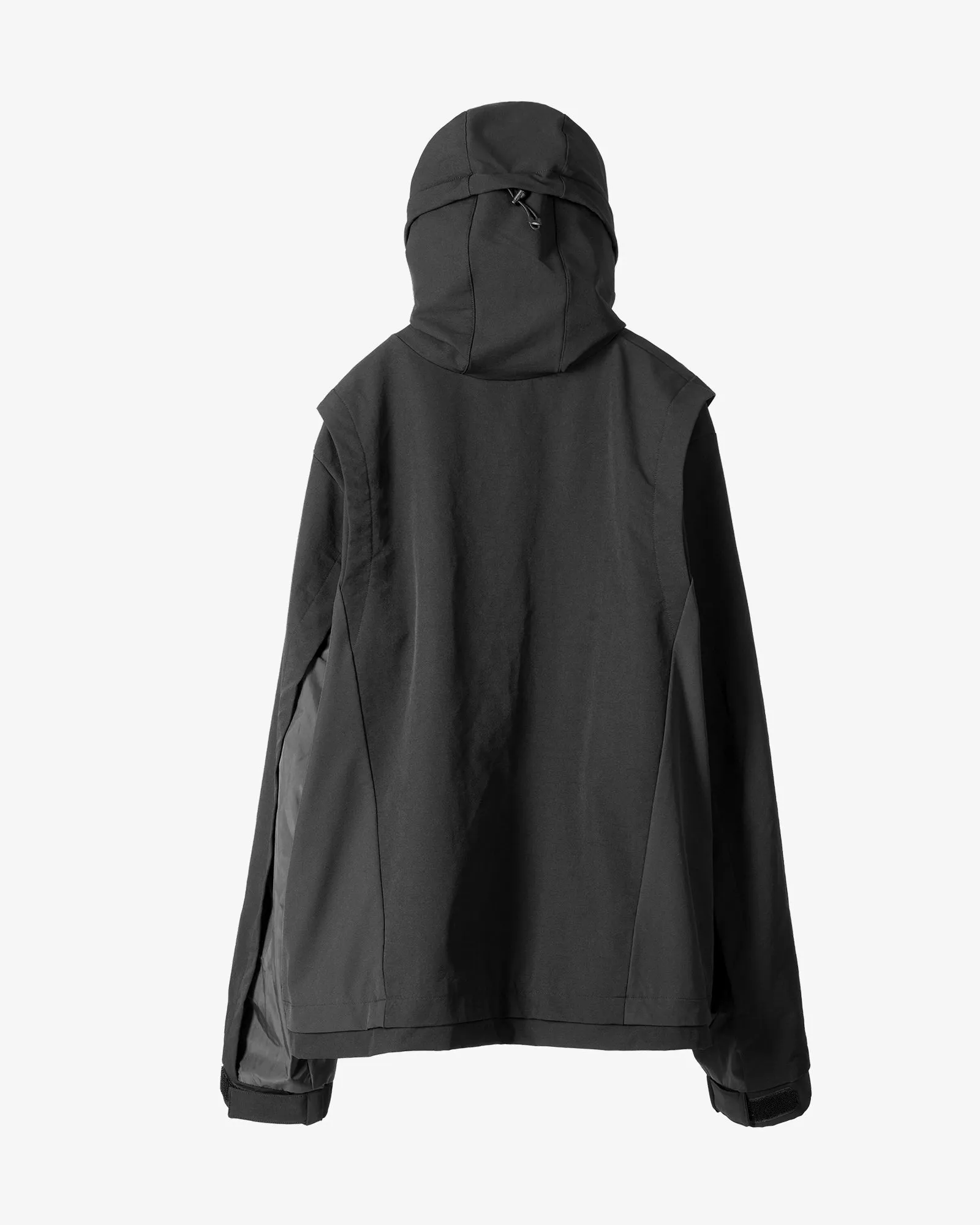 Deconstructed Hooded Tech Shell Jacket