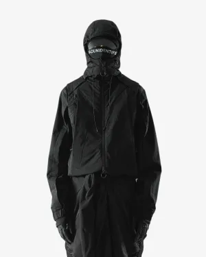 Deconstructed Hooded Tech Shell Jacket