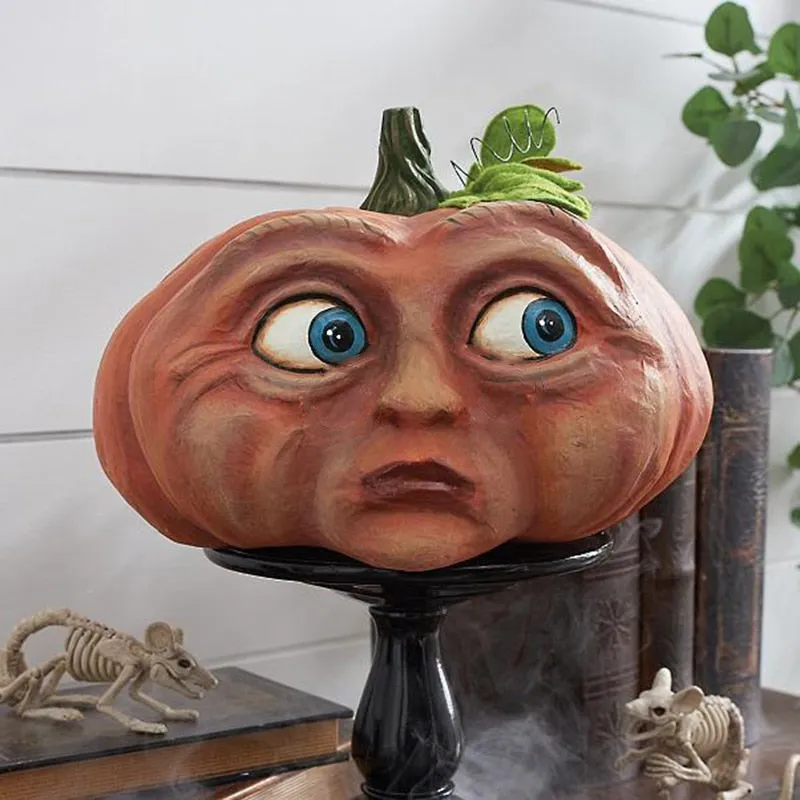 Expressive Pumpkin Faces Halloween Decoration