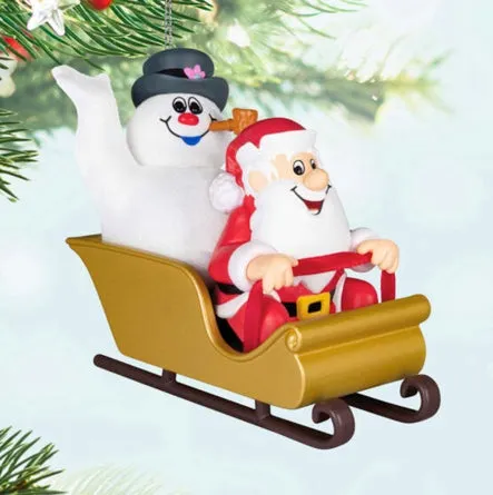 Frosty the Snowman™ Frosty and Santa Ornament