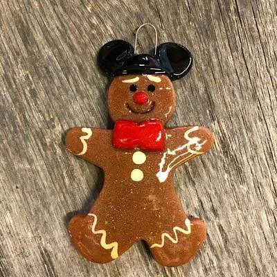 Gingerbread with Mickey/Minnie Ears Christmas Ornament