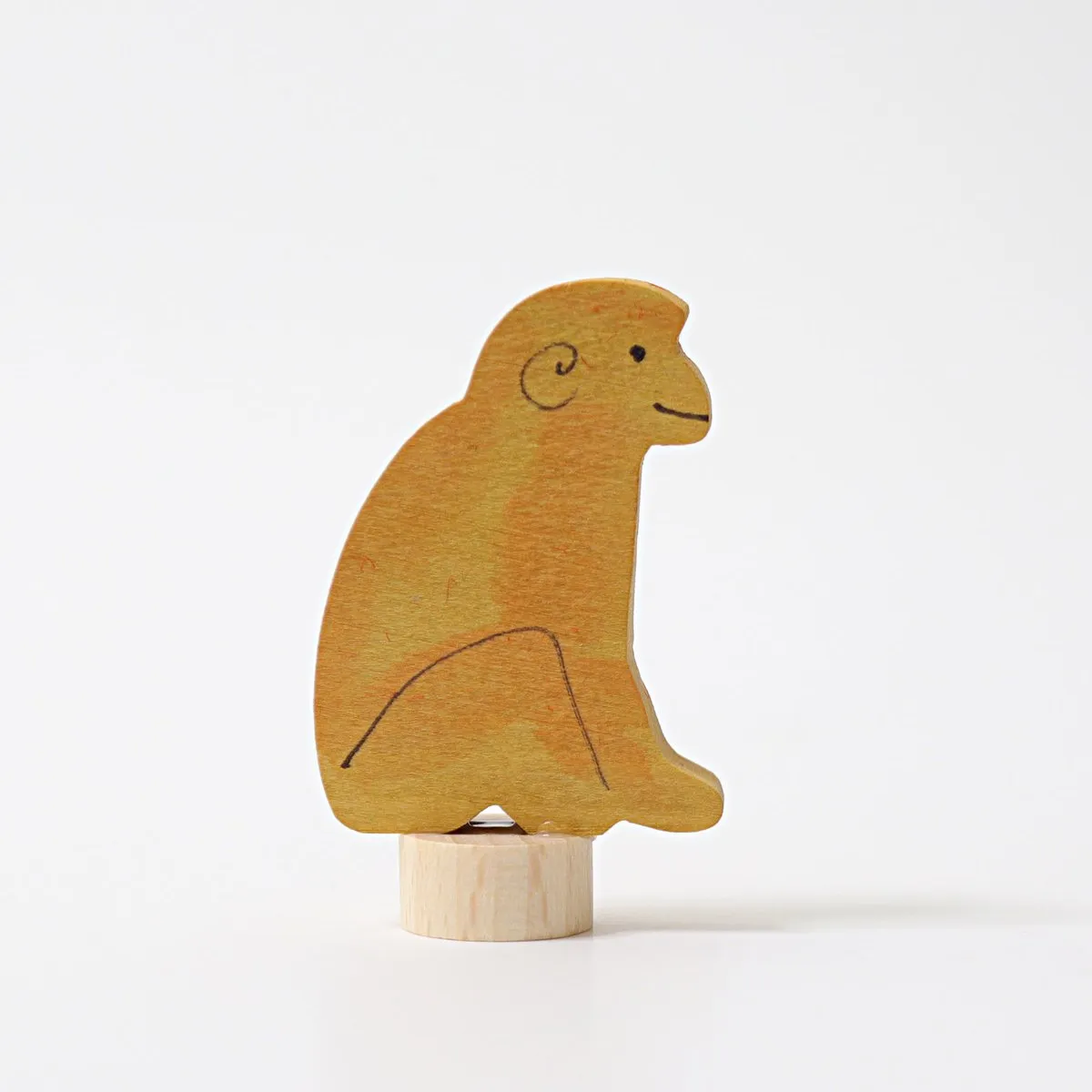 Grimm's Candle Holder Decoration-Sitting Monkey