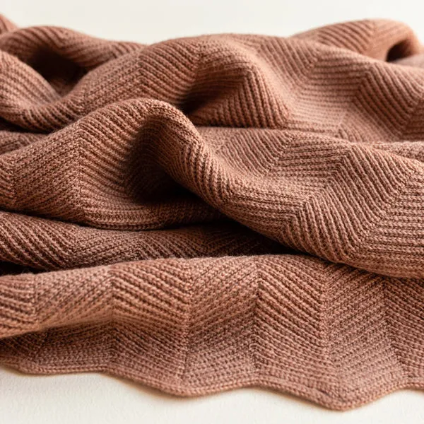 Hvid Blanket Freddie – Terracotta