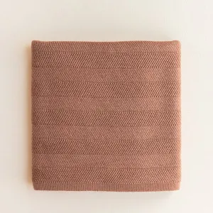 Hvid Blanket Freddie – Terracotta