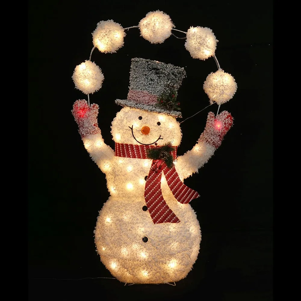 LED Twinkling Frosty Snowball Snowman (150cm)