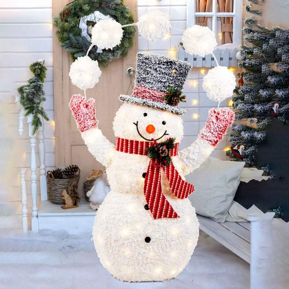 LED Twinkling Frosty Snowball Snowman (150cm)