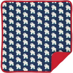 Maxomorra Polar Bear Velour-Backed Blanket