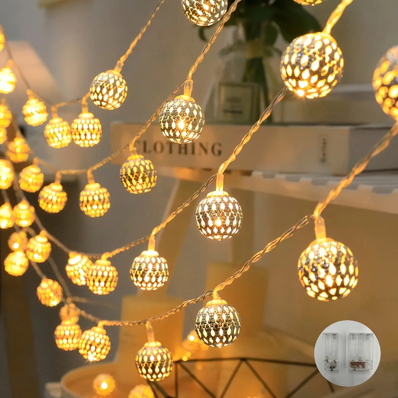 Moroccan Ball String Lights  Perfect for Home and Parties