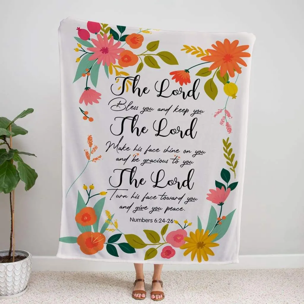 Numbers 624-26 The Lord Bless You And Keep You Fleece Blanket - Christian Blanket - Bible Verse Blanket