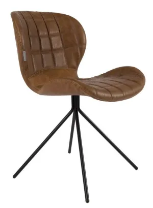 OMG chair brown eco leather