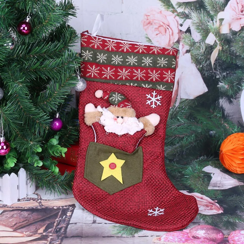 Party Door Window Supplies Christmas Decor Commodity Gift Bag Stocking