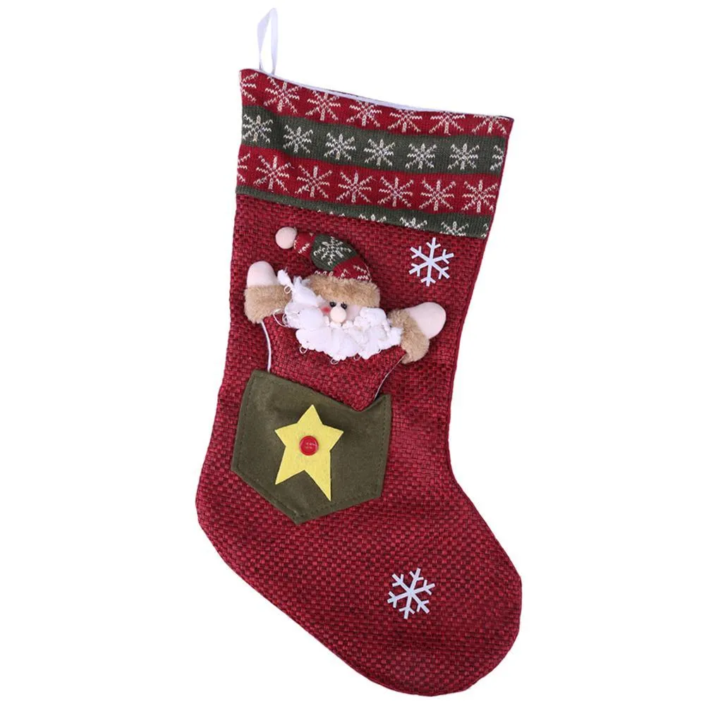 Party Door Window Supplies Christmas Decor Commodity Gift Bag Stocking