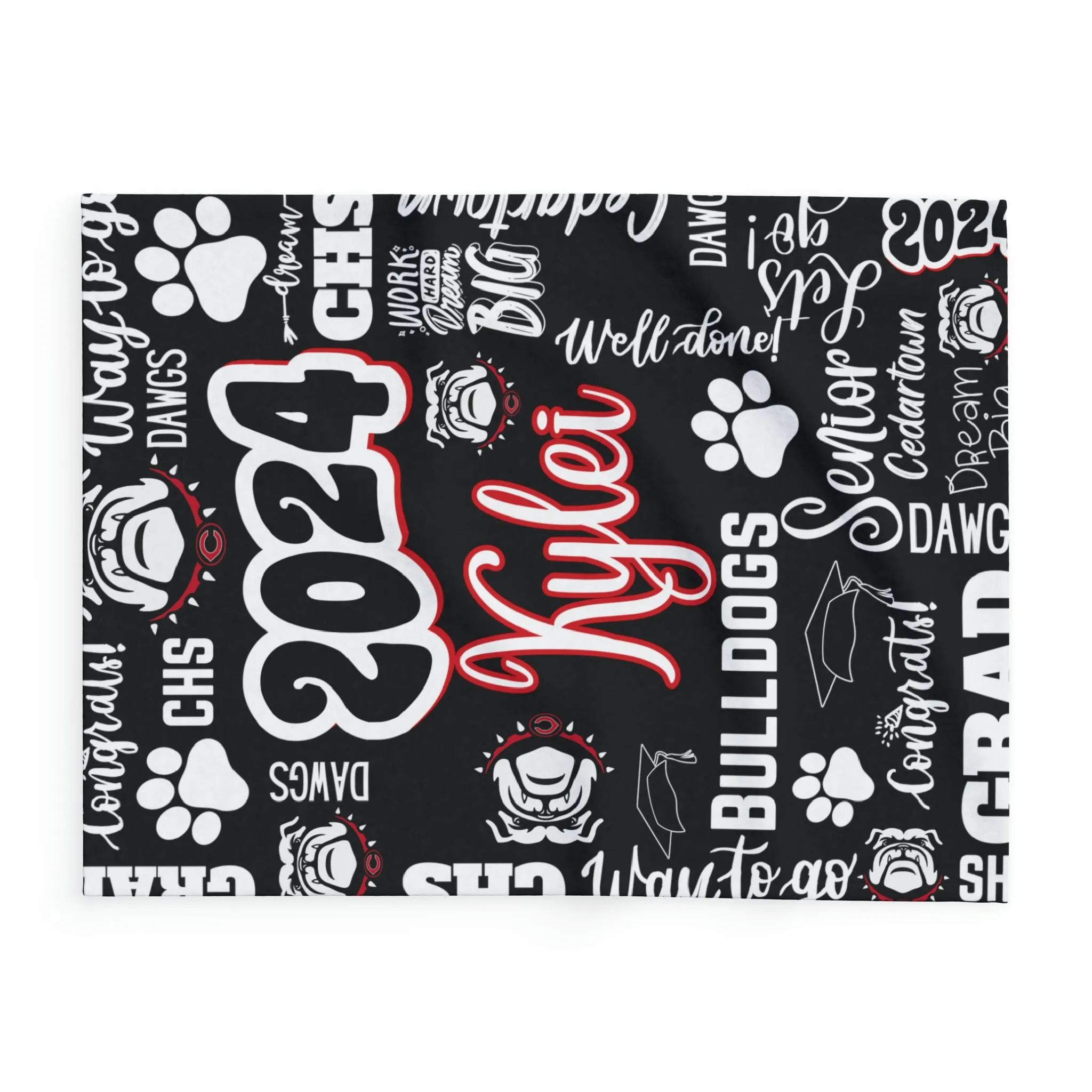 Personalized Senior Arctic Fleece Blanket