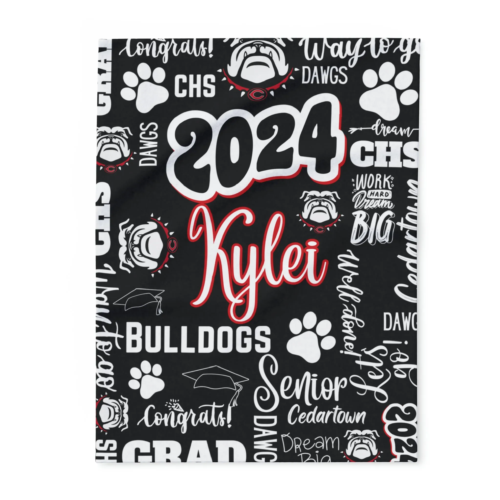 Personalized Senior Arctic Fleece Blanket