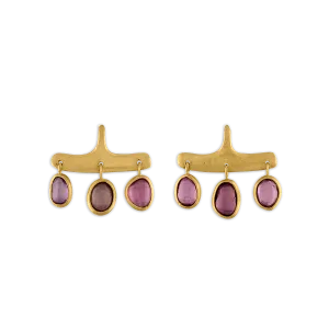 Rose Sapphire Syca Earrings