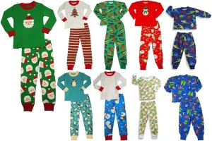 Sara's Prints Boys Long Sleeve 100% Cotton 2 Piece Pajama Set - Wear to fit snug, 36413