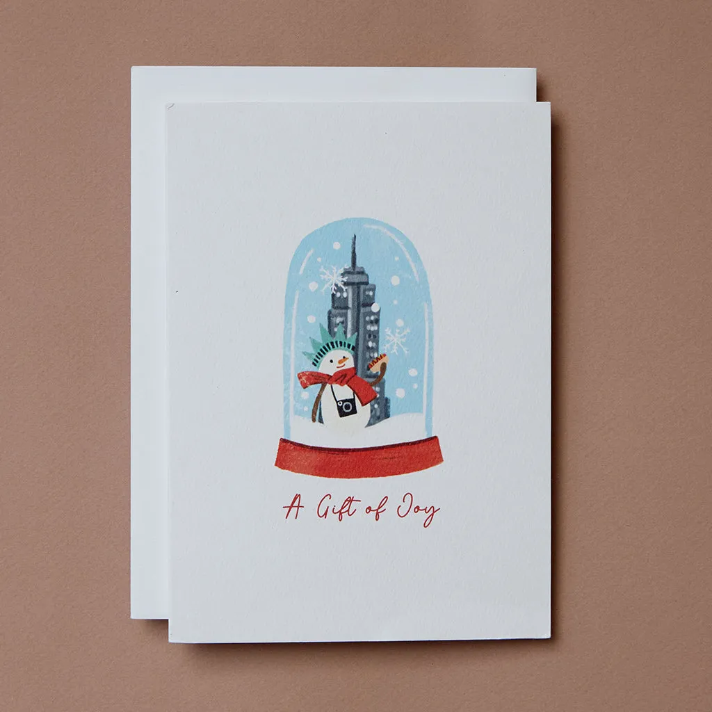 Snowman Joy Greeting Card