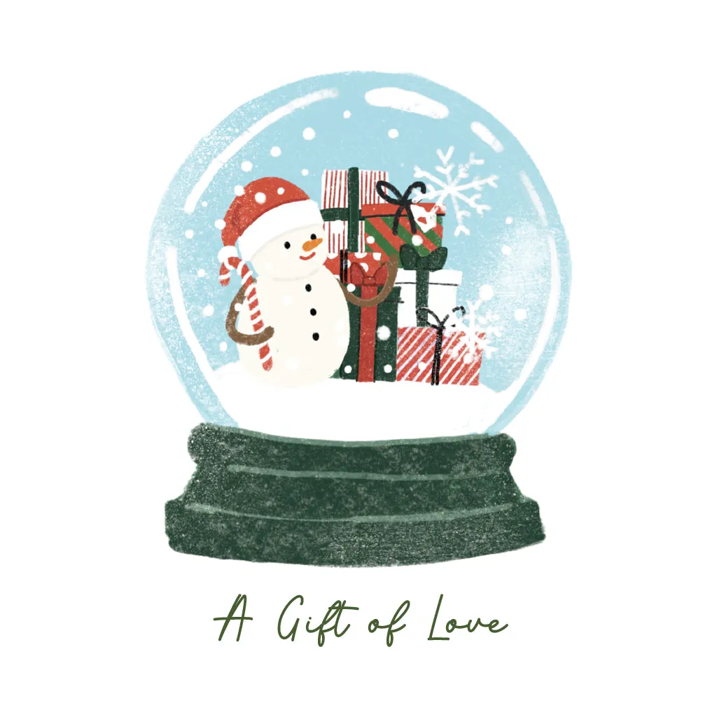 Snowman Love Greeting Card