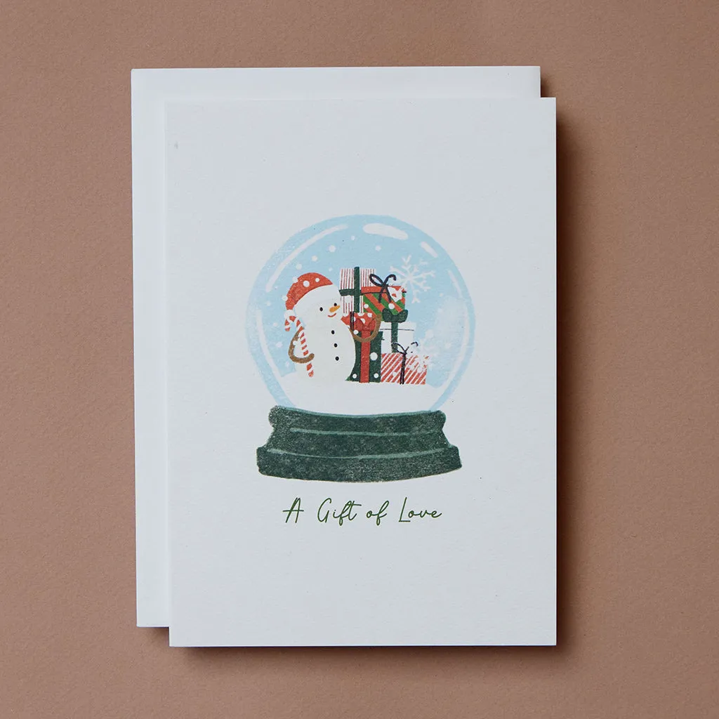 Snowman Love Greeting Card